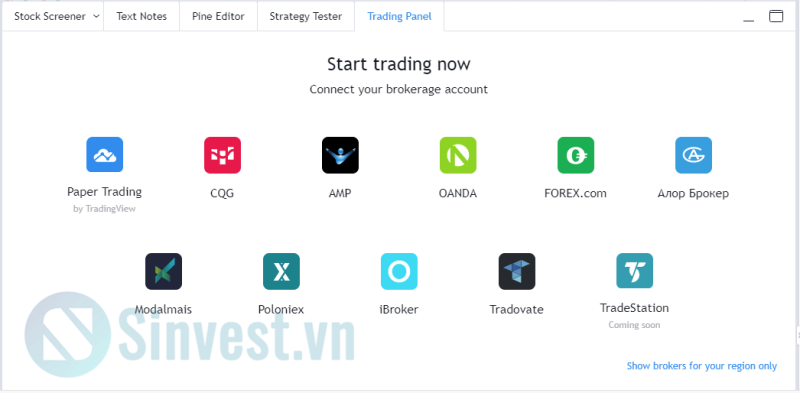 Bottom toolbar tradingview