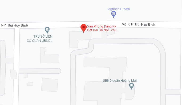 Địa chỉ Văn phòng đăng ký đất đai các quận, huyện Hà Nội