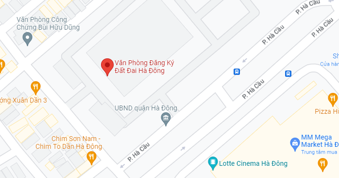 Địa chỉ Văn phòng đăng ký đất đai các quận, huyện Hà Nội