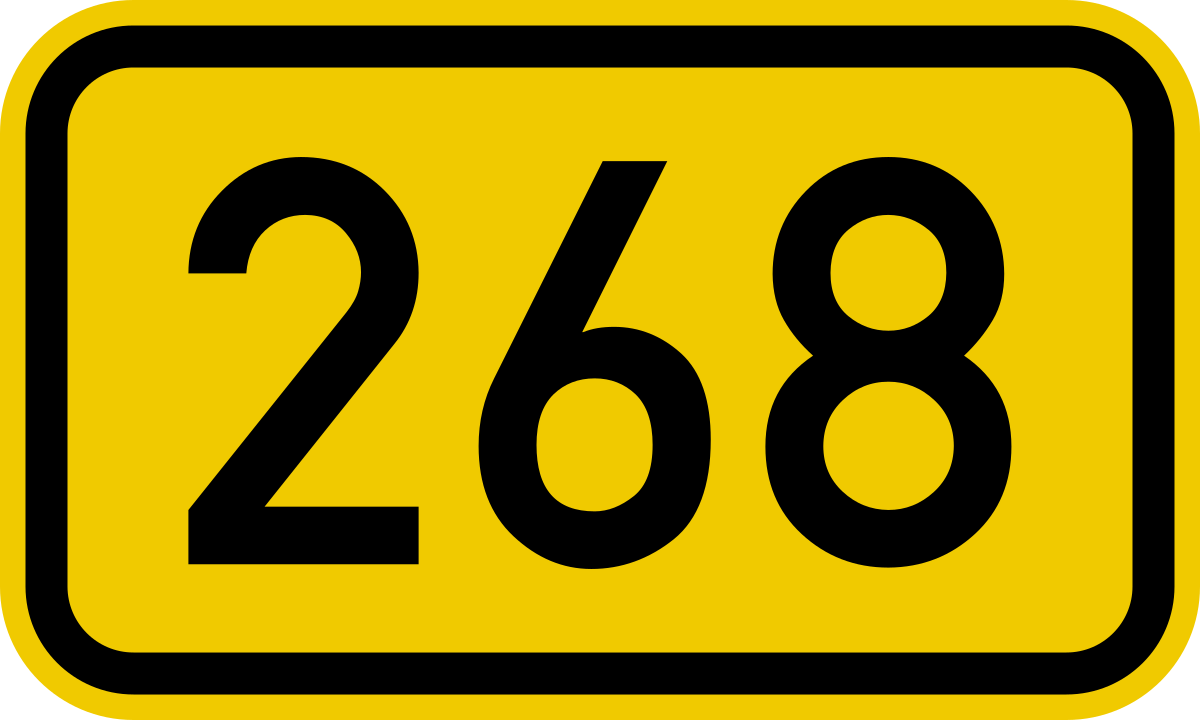 File:Bundesstraße 268 number.svg - Wikimedia Commons